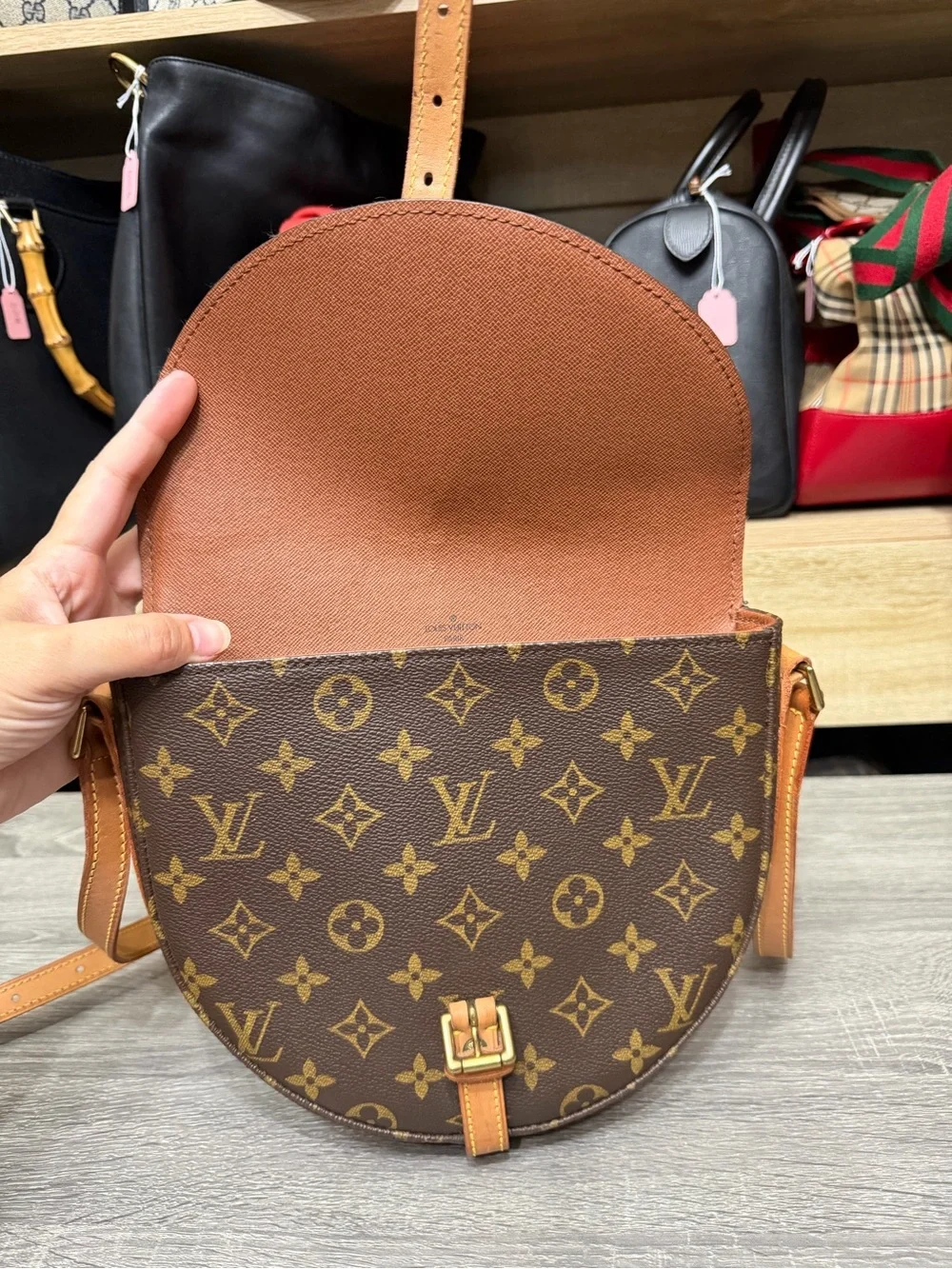 Louis Vuitton Vintage Chantilly MM Crossbody Monogram Bag